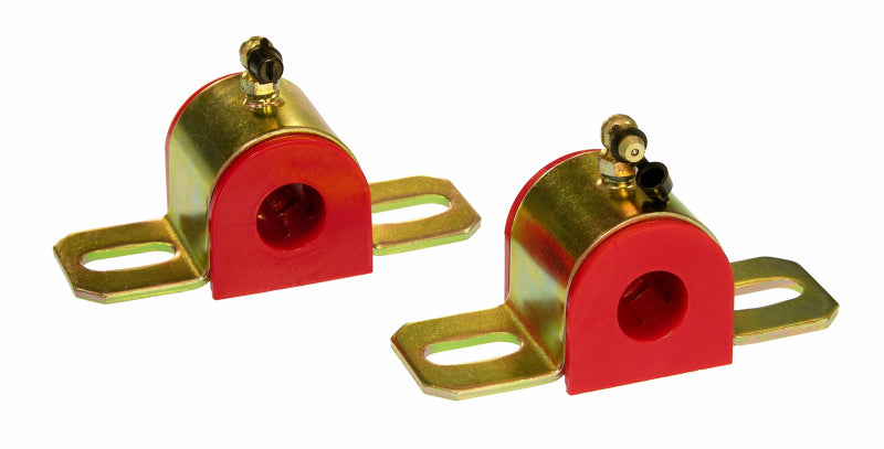 Prothane Universal 90 Deg Greasable Sway Bar Bushings - 3/4in - Type B Bracket - Red-thumbmail-1
