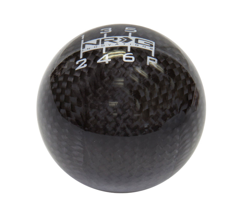 NRG Ball Style Shift Knob - Heavy Weight 480G / 1.1Lbs. - Black Carbon Fiber (6 Speed)-thumbmail-1