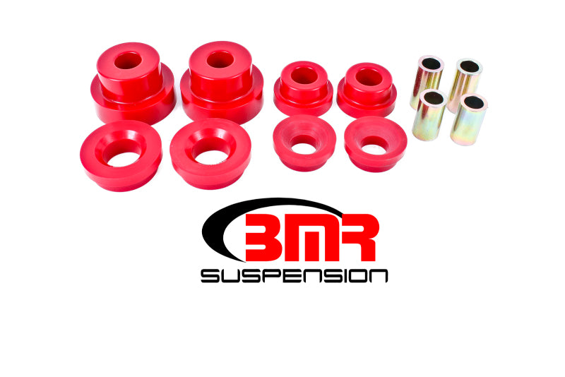 BMR 10-15 5th Gen Camaro Rear Cradle Pro Version Full Bushing Kit (Polyurethane) - Red-thumbmail-1