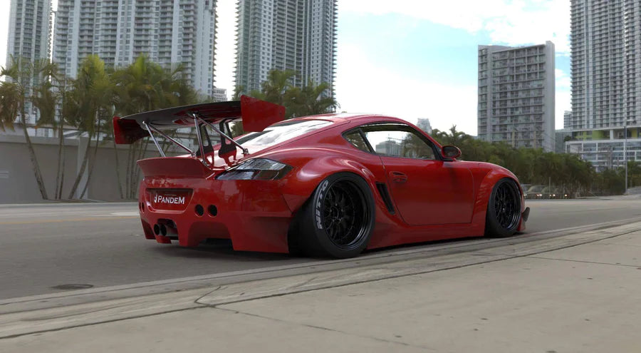 GReddy 09-12 Porsche Cayman Pandem Rocket Bunny Side Skirts Only-thumbmail-2