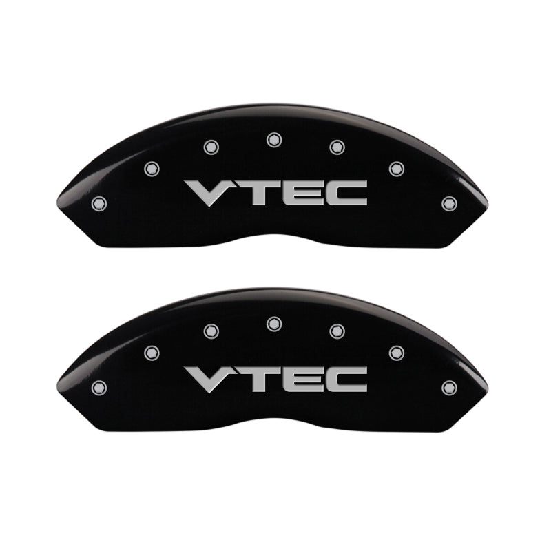 MGP 4 Caliper Covers Engraved Front & Rear Vtech Black finish silver ch-thumbmail-2