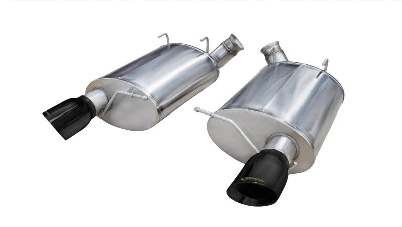 Corsa 11-12 Ford Mustang Shelby GT500 5.4L V8 Black Sport Axle-Back Exhaust-thumbmail-1