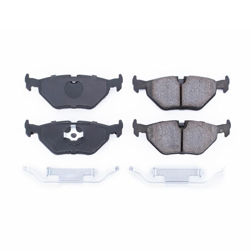Power Stop 91-98 BMW 318i Rear Z17 Evolution Ceramic Brake Pads w/Hardware-thumbmail-1