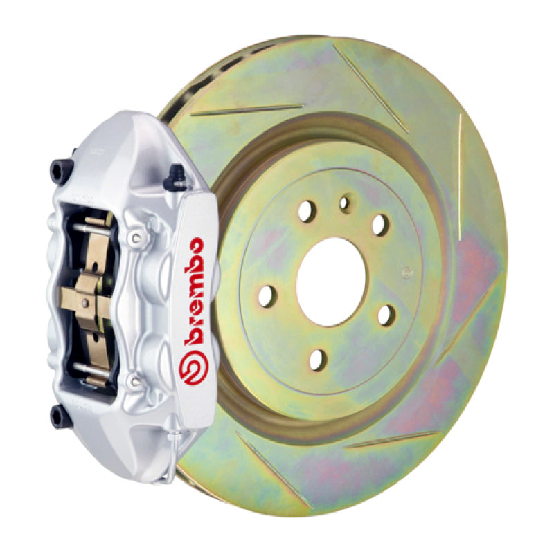 Brembo 11-18 Focus/13-18 Focus ST Front GT BBK 4 Piston Cast 336 x28 1pc Rotor Slotted Type1-Silver-thumbmail-1