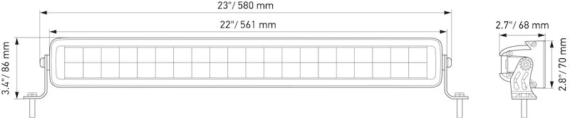 Hella Universal Black Magic 21in Double Light Bar - Driving Beam-thumbmail-9