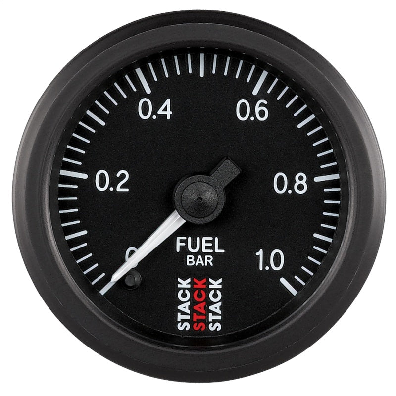 Autometer Stack 52mm 0-1 Bar M10 Male Pro Stepper Motor Fuel Pressure Gauge - Black-thumbmail-1