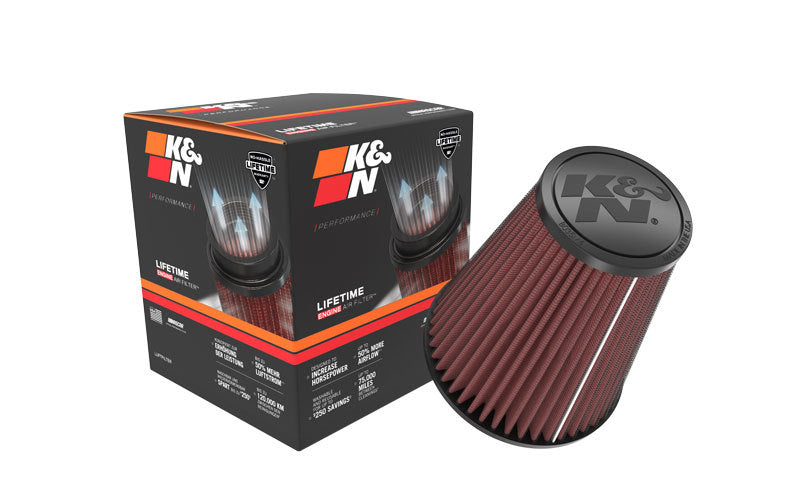 K&N Universal Rubber Filter 3.25 inch FLG / 5.75 inch Bottom / 3.5 inch Top / 6.6875 inch Height-thumbmail-4