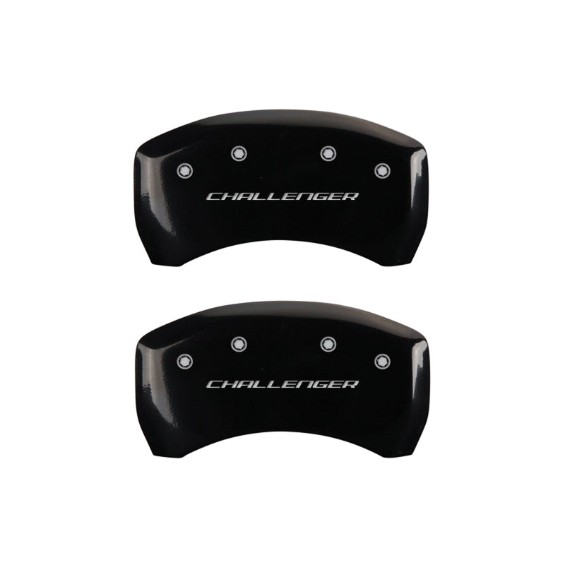 MGP 4 Caliper Covers Engraved Front & Rear Block/Challenger Black finish silver ch-thumbmail-4