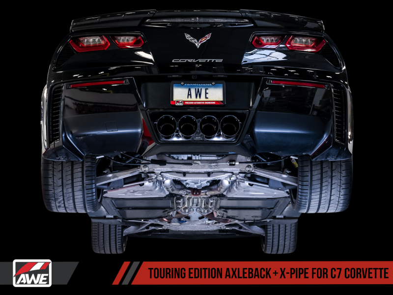 AWE Tuning 14-19 Chevy Corvette C7 Z06/ZR1 (w/o AFM) Touring Edition Axle-Back Exhaust w/Chrome Tips-thumbmail-2