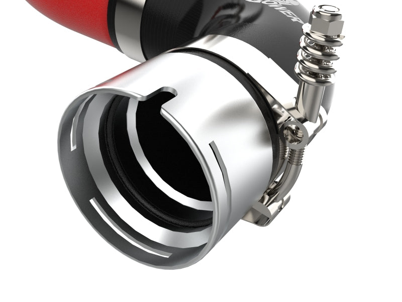 AFE 2018-2020 Kia Stinger 19-22 G70 BladeRunner 3in Aluminum Hot Charge Pipe Red-thumbmail-3
