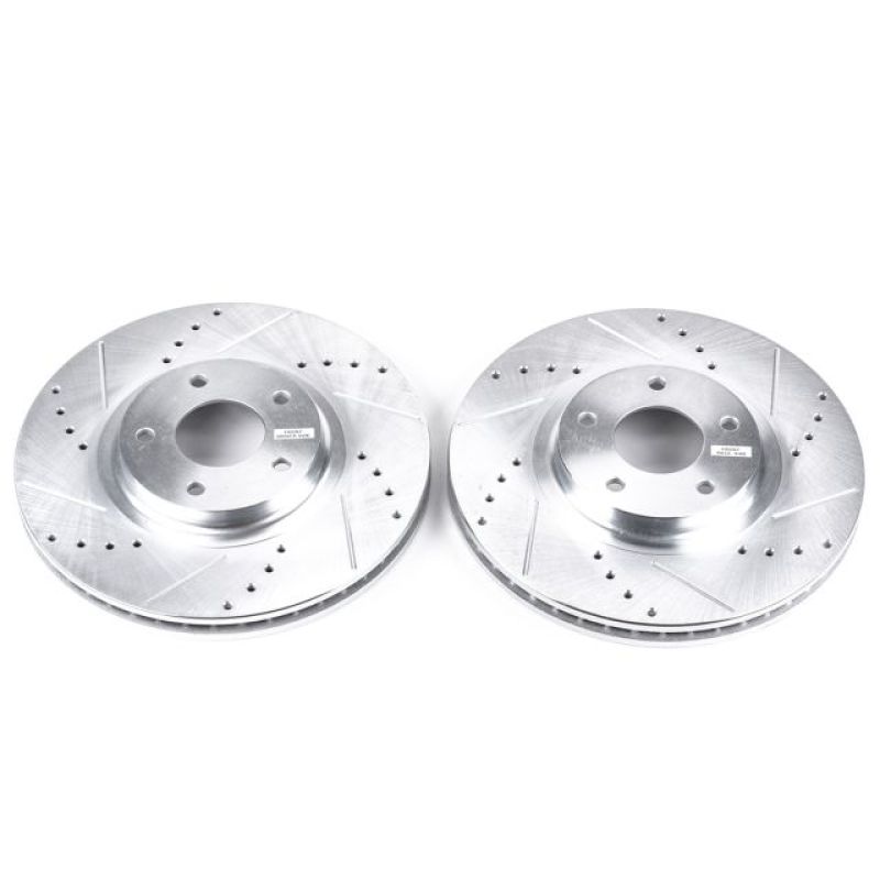 Power Stop 03-05 Infiniti FX35 Front Evolution Drilled & Slotted Rotors - Pair-thumbmail-2