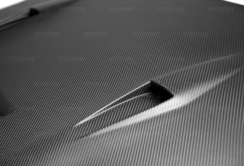 Seibon 09-15 Nissan GTR R35 GTII Dry Carbon Hood-thumbmail-2