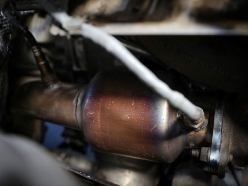 aFe 09-16 Audi A4/A5 (B8) L4-2.0L (t) Twisted Steel 3in. Downpipe - 304 Stainless w/ Cat-thumbmail-2