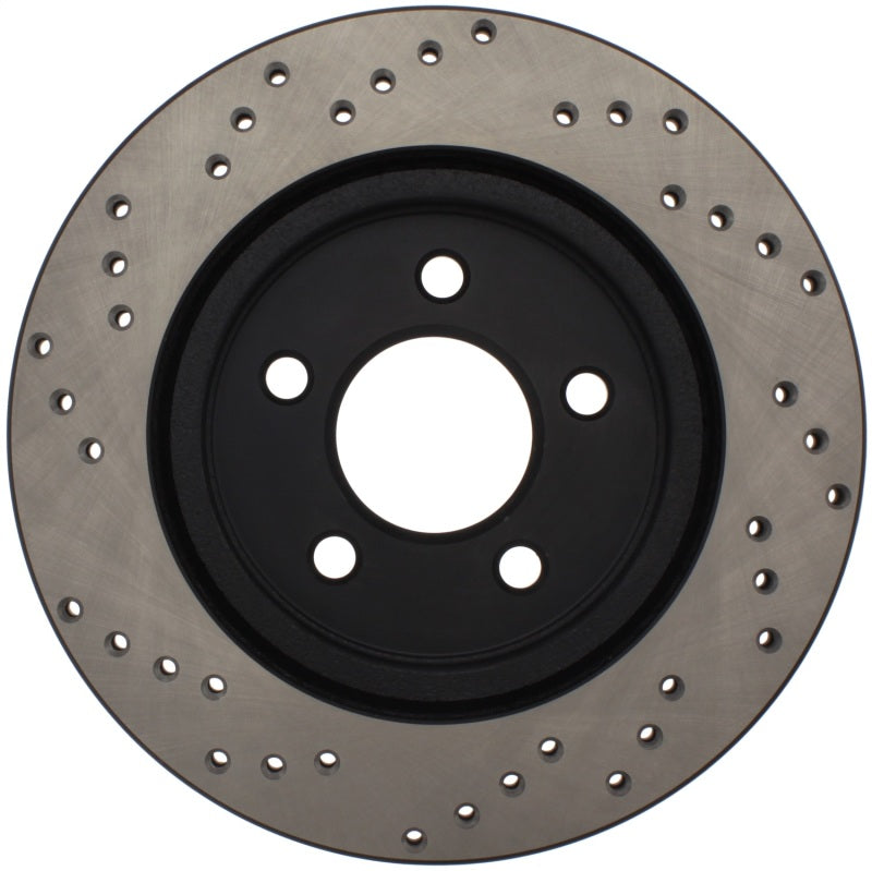 StopTech 05-10 Ford Mustang V6/4.0L / GT V8/4.6L Cross Drilled Left Rear Rotor-thumbmail-4