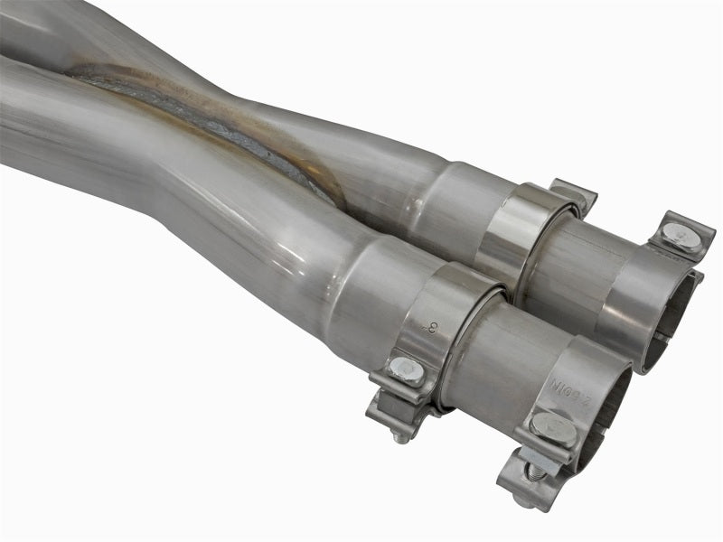 aFe Mach Force-Xp 3in CB Stainless Steel Dual Exhaust System w/ Black Tips 09-15 Cadillac CTS-V-thumbmail-2