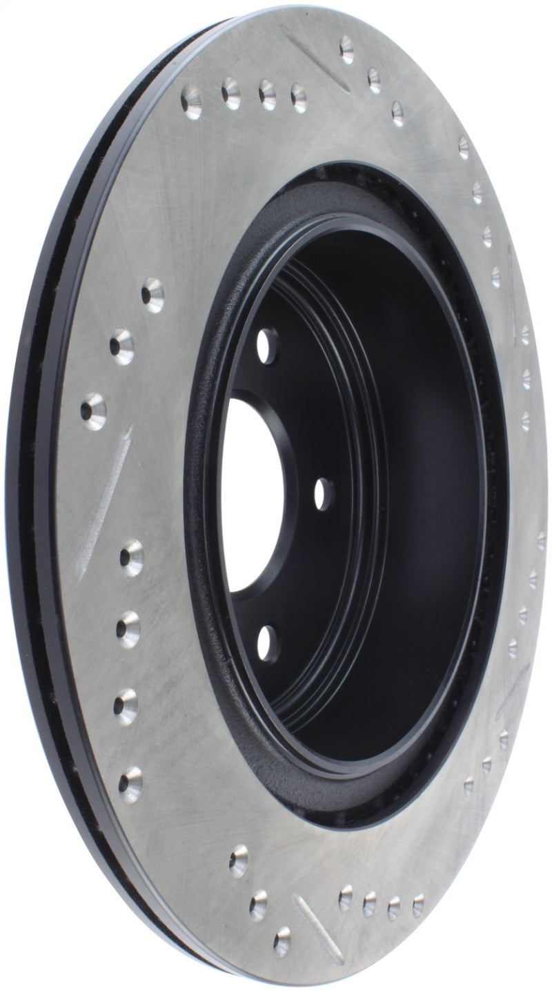 StopTech 06-07 350Z / 05-07 G35 / 06-07 G35X SportStop Slotted & Drilled Rear Right Rotor-thumbmail-4