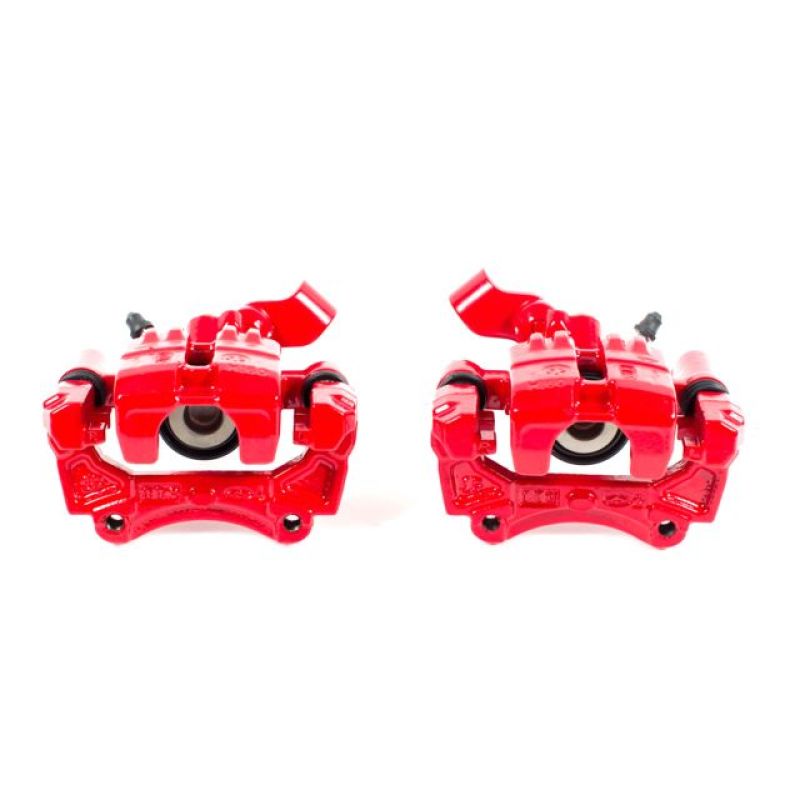 Power Stop 01-05 Mazda Miata Rear Red Calipers w/Brackets - Pair-thumbmail-1