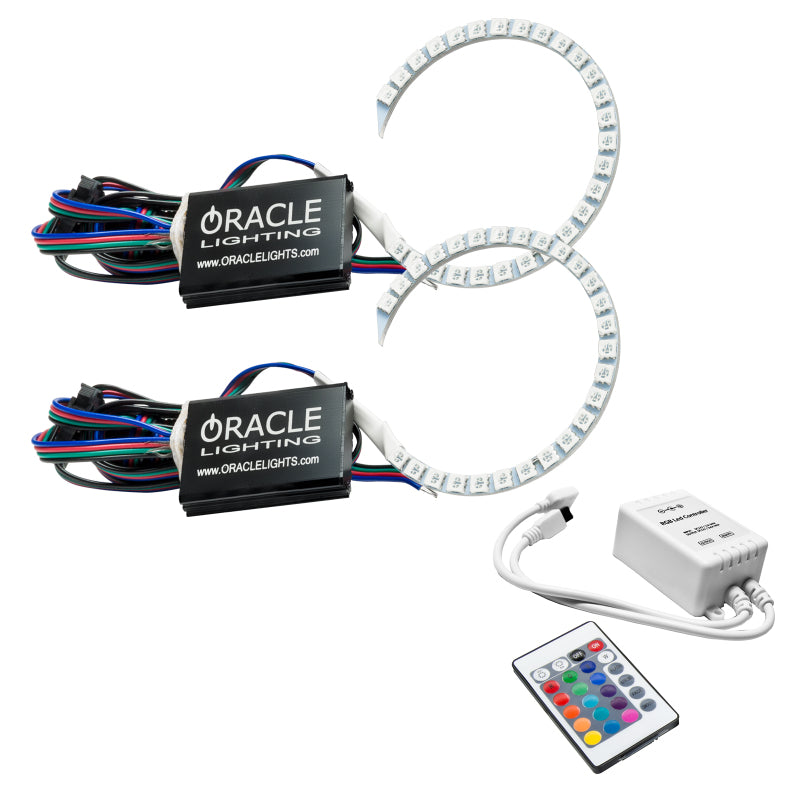 Oracle 18-21 Ford Mustang LED Headlight Halo Kit - ColorSHIFT w/ Simple Controller-thumbmail-1