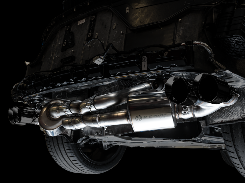 AWE Tuning 2020 Chevrolet Corvette (C8) Touring Edition Exhaust - Quad Diamond Black Tips-thumbmail-6