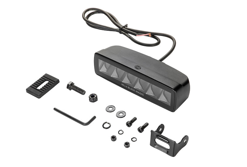 Hella Universal Black Magic 6 L.E.D. Mini Light Bar - Spot Beam-thumbmail-7