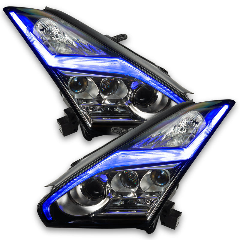 Oracle 15-21 Nissan GT-R RGB+W (Lightning Bolt) Headlight DRL Upgrade Kit - ColorSHIFT-thumbmail-4