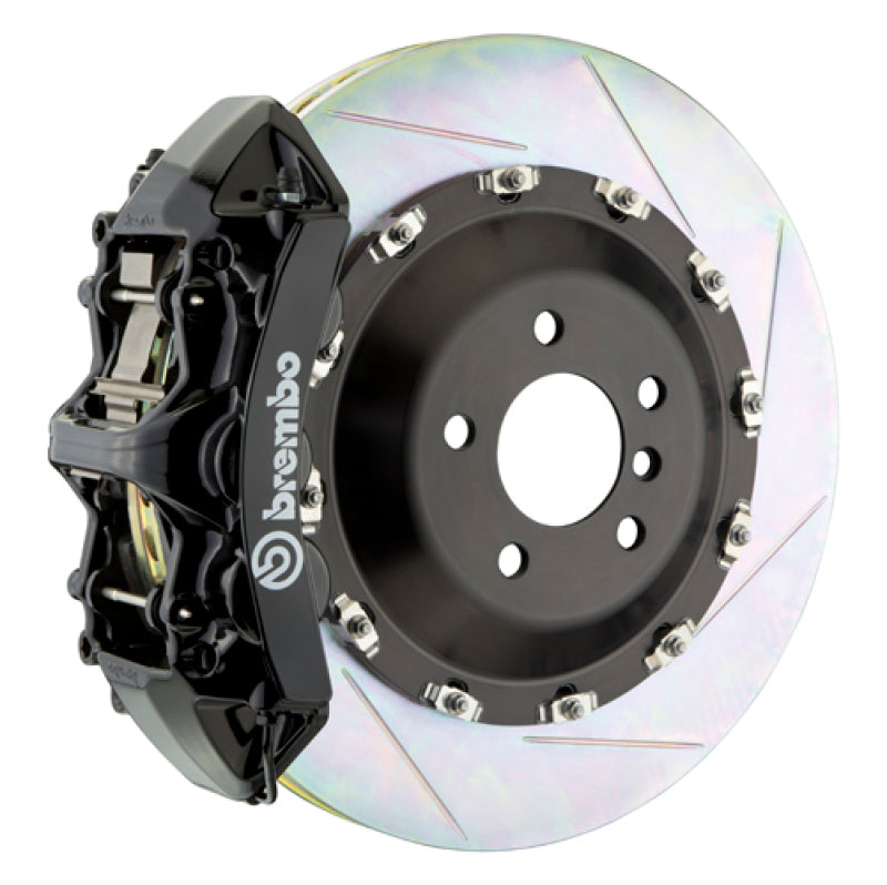 Brembo 08-09 F430 Scuderia Front GT BBK 6 Piston Cast 405x34 2pc Rotor Slotted Type-1-Black-thumbmail-1