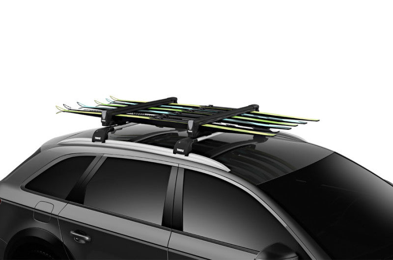 Thule SnowPack M Ski/Snowboard Rack - Black (Up to 4 Pair Skis/2 Snowboards)-thumbmail-7