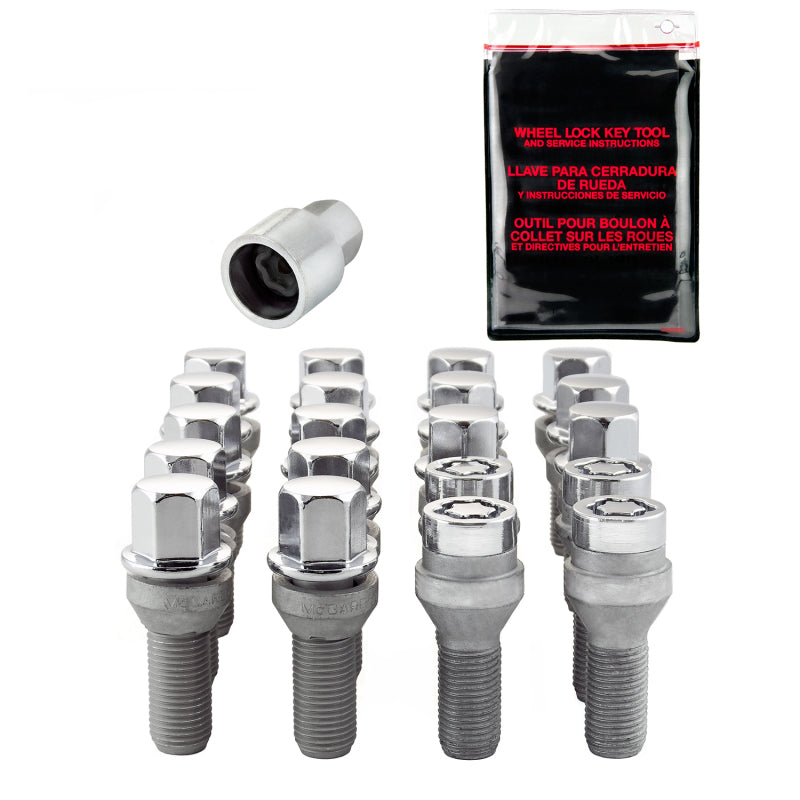 McGard 5 Lug Hex Install Kit w/Locks (Cone Seat Bolt) M12X1.5 / 17mm Hex / 25.5mm Shank L. - Chrome-thumbmail-7