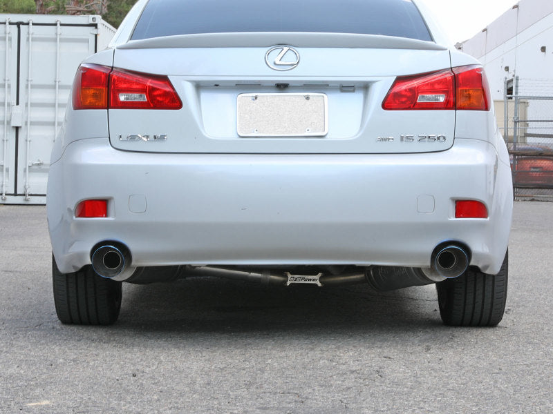 aFe POWER Takeda 06-13 Lexus IS250/IS350 SS Axle-Back Exhaust w/ Blue Flame Tips-thumbmail-3