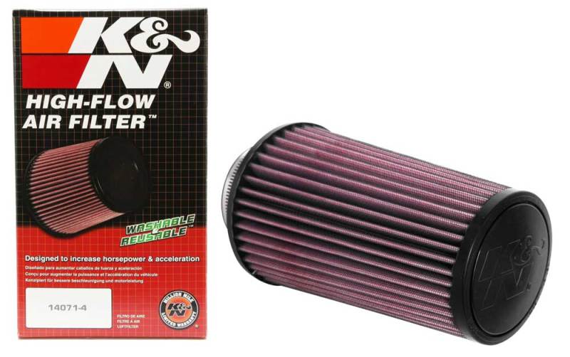 K&N Universal Round Tapered Filter 3 inch FLG / 5 inch Bottom / 4 inch Top / 7 7/8 inch Height-thumbmail-3