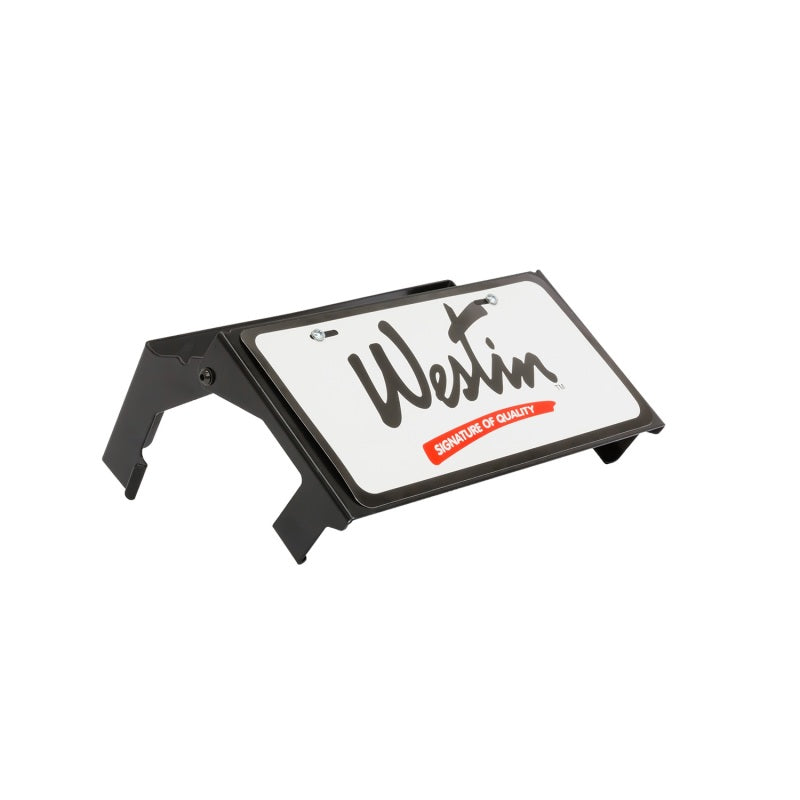 Westin MAX Winch Tray License Plate Bracket - Black-thumbmail-11