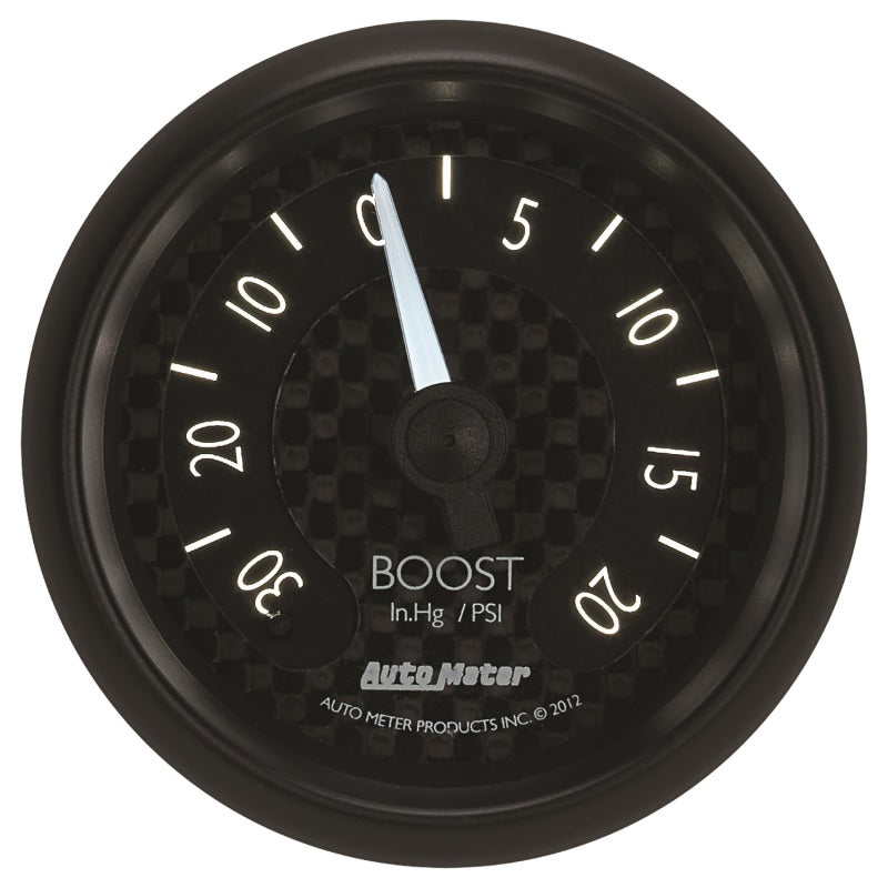 Autometer GT Series 52mm Mechanicl 30 In Hg/20 psi Vacuum/Boost Gauge-thumbmail-3