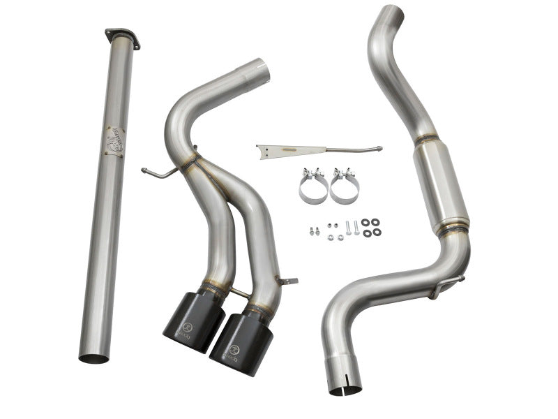 aFe Takeda 3in SS Exhaust Cat-Back 13-16 Ford Focus ST 2.0L Black Tips-thumbmail-2