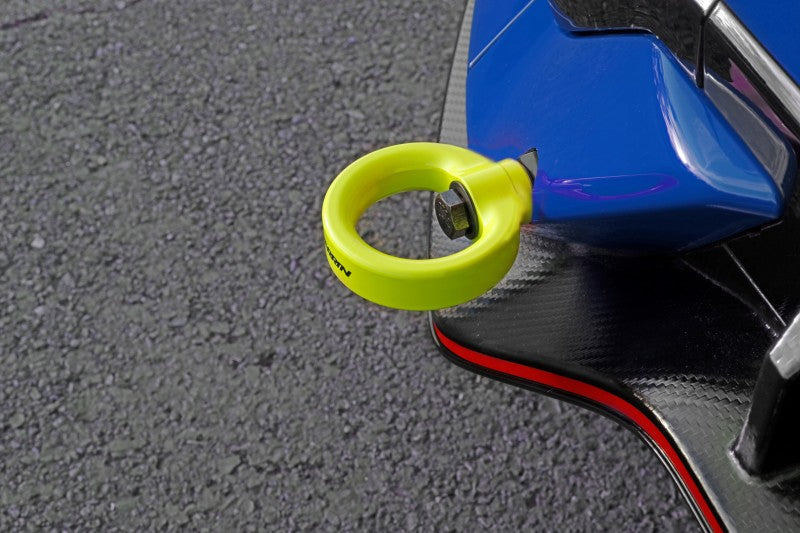 Perrin 10th Gen Civic SI/Type-R/Hatchback Tow Hook Kit (Rear) - Neon Yellow-thumbmail-2