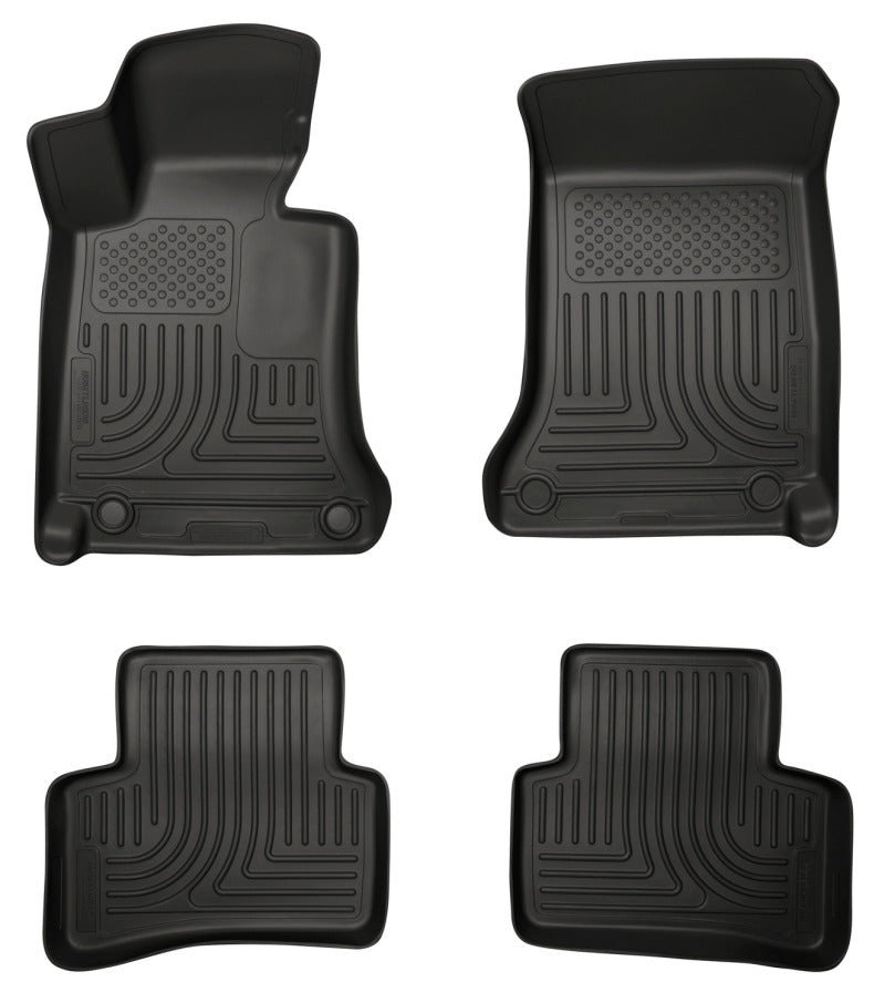 Husky Liners 2012 Mercedes C-Class WeatherBeater Combo Black Floor Liners-thumbmail-1