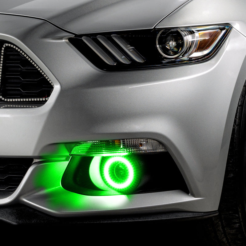 Oracle 15-17 Ford Mustang Dynamic RGB+A Projector Surface Mount Fog Light Halo Kit - ColorSHIFT-thumbmail-4