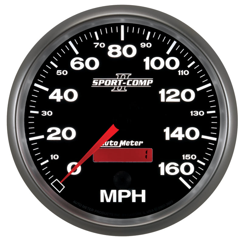 Autometer Sport-Comp II 5 inch 0-160MPH Electronic Programmable Speedometer-thumbmail-3