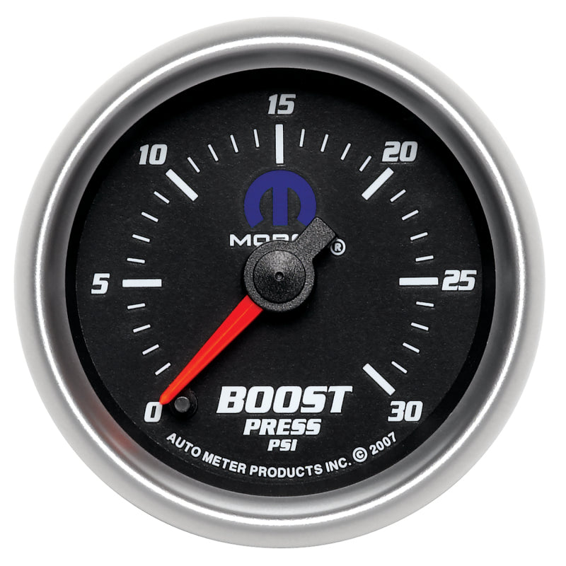 Autometer Mopar 52.4mm FSE 0-30 PSI Boost Gauge-thumbmail-1