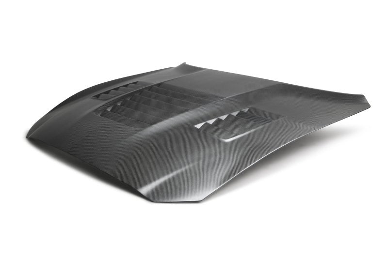 Anderson Composites 15-19 Ford Mustang Shelby GT350 Type-CR Double Sided Carbon Fiber Hood-thumbmail-2