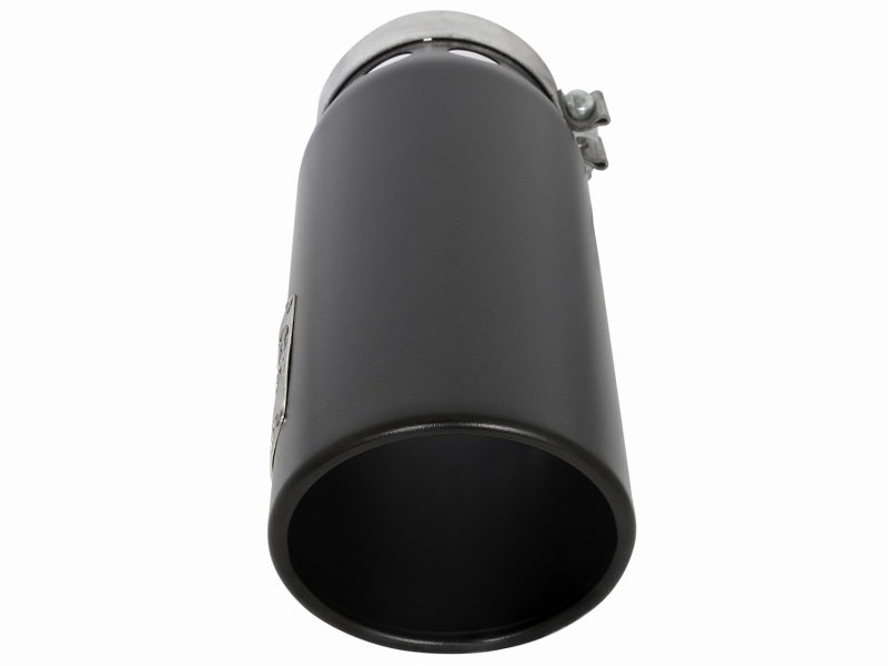 aFe MACHForce XP Cat-Back SS-304 5in Interooled Exhaust Tip 5in In x 6in Outx16inL Bolt-On Right Blk-thumbmail-2
