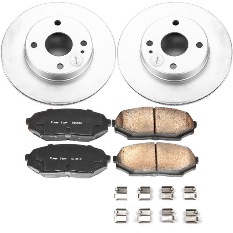 Power Stop 90-93 Mazda Miata Front Z17 Evolution Geomet Coated Brake Kit-thumbmail-1