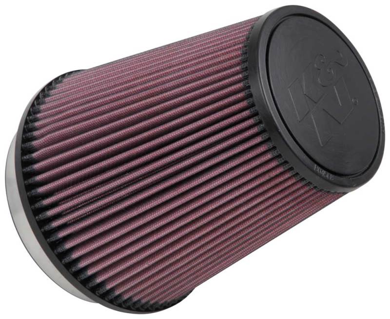 K&N Filter Universal Rubber Filter 5 inch Flange 6 1/2 inch Base 4 3/8 inch Top 7 inch Height-thumbmail-1