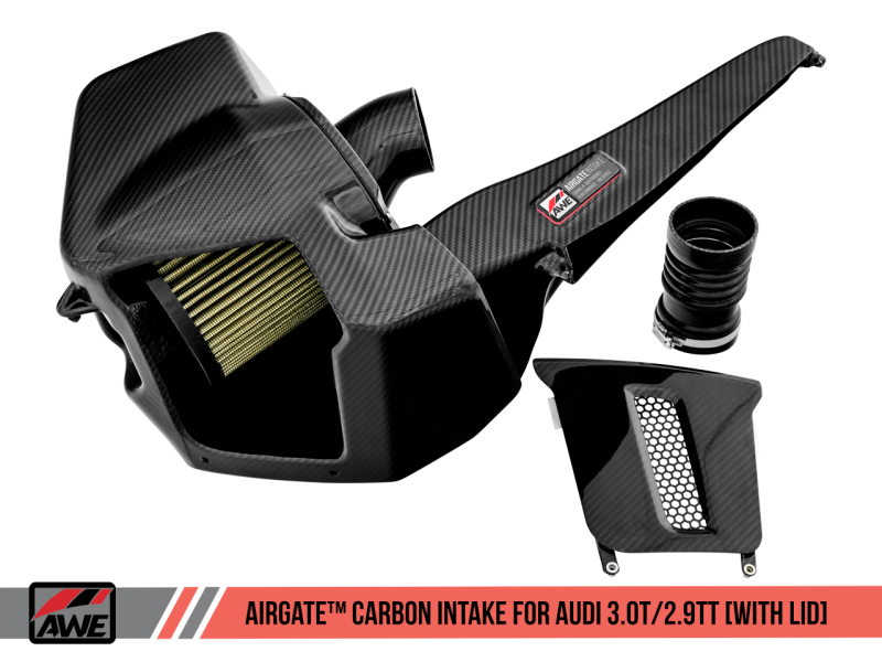AWE Tuning Audi B9/B9.5 S4/S5/RS5 3.0T Carbon Fiber AirGate Intake w/ Lid-thumbmail-6