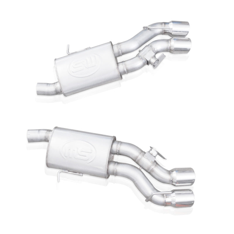 Stainless Works 2016-18 Cadillac CTS-V Sedan Axleback System Dual-Mode Turbo Mufflers 4in Tips-thumbmail-12