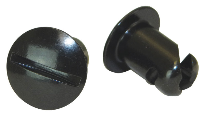 Moroso Quick Fastener - Oval Head - 7/16in x .500in - Steel - Black - 10 Pack-thumbmail-1