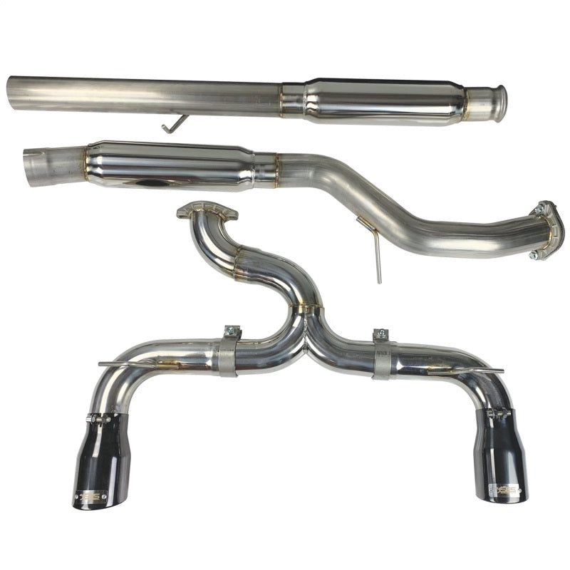 Injen 16-18 Ford Focus RS 3in Cat-Back Stainless Steel Exhaust w/ 4in Black Chrome Tips-thumbmail-1