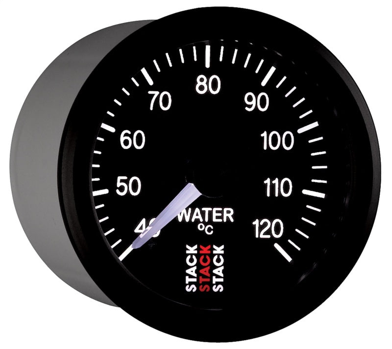 Autometer Stack 52mm 40-120 Deg C 1/8in NPTF Male Pro Stepper Motor Water Temp Gauge - Black-thumbmail-2