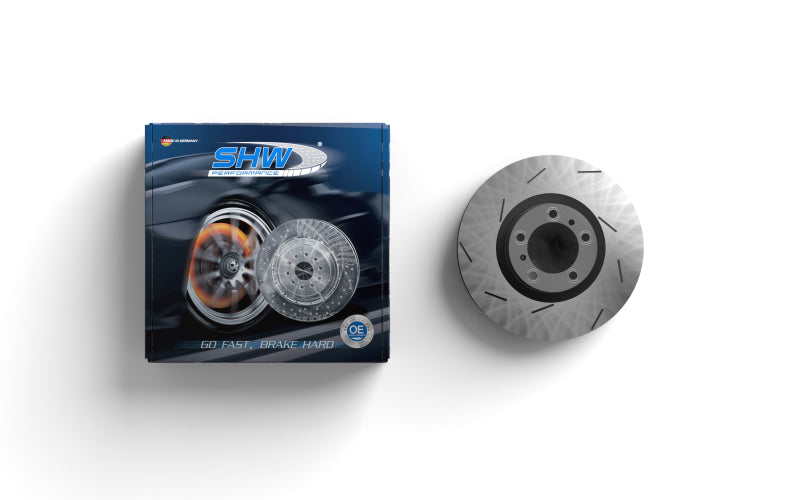 SHW 11-16 Porsche Panamera 4 3.6L w/o Ceramic Brakes Right Rear Slotted Monobloc Brake Rotor-thumbmail-1