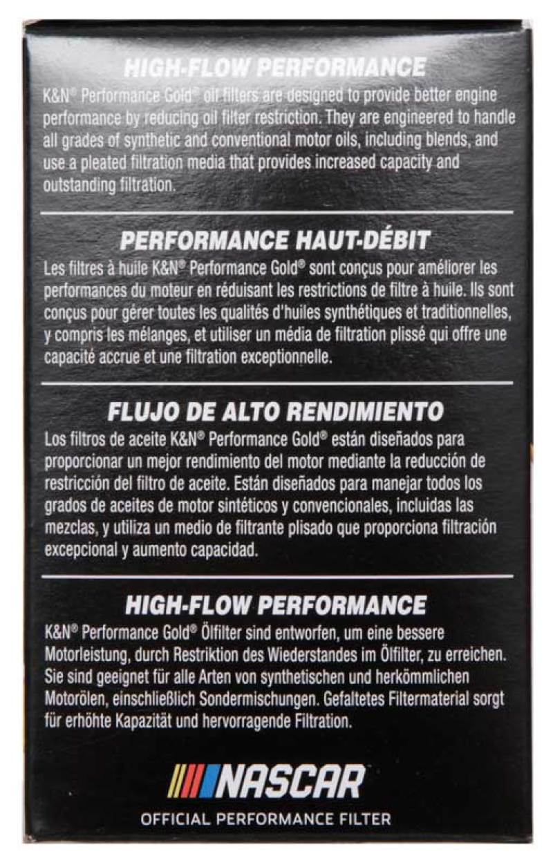 K&N Performance Oil Filter for Hyundai/Kia 3.8L V6, 4.6L/5.0L V8-thumbmail-3