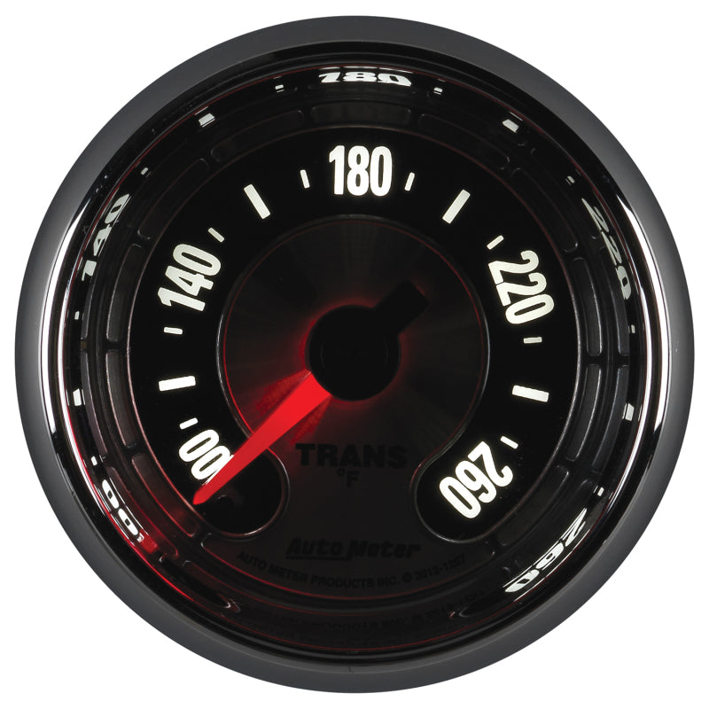 Autometer American Muscle 52mm Full Sweep Electric 100-260 Deg F Transmission Temperature Gauge-thumbmail-4